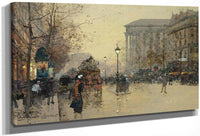 Boulevard De La Madeleine By Eugene Galien Laloue Fine Art Print