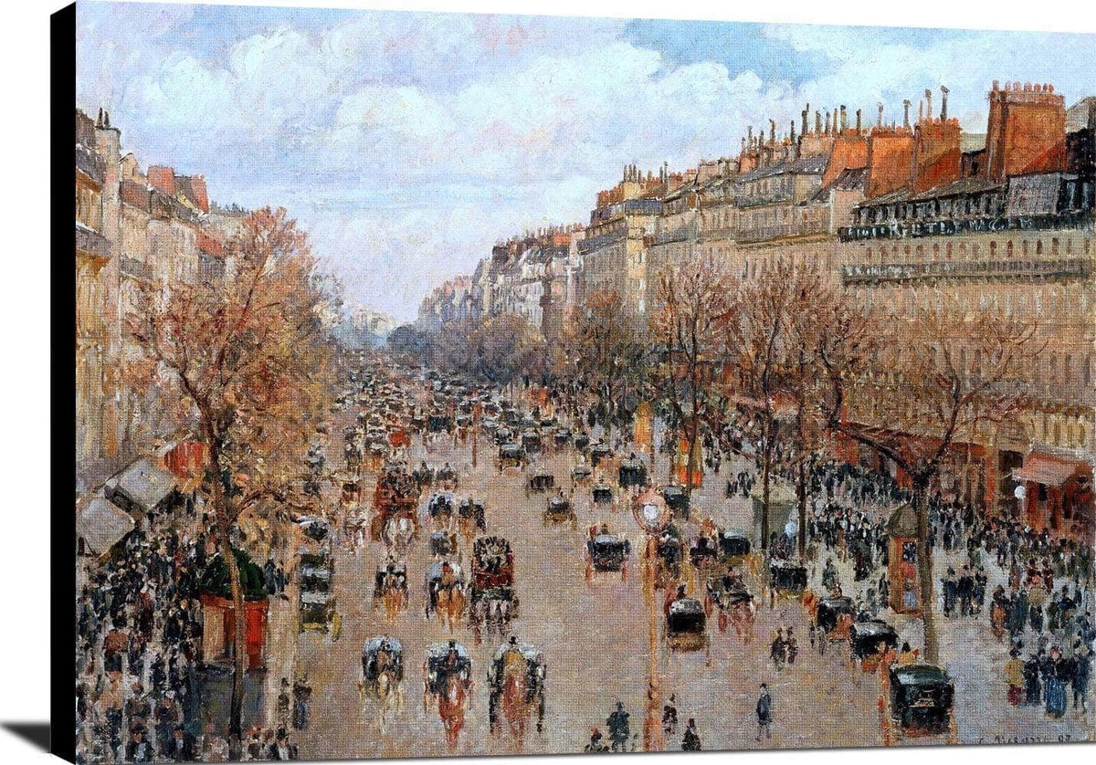 Boulevard Montmarte Painting Camille Pissarro Canvas Art Fine Art Print