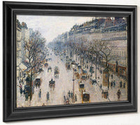 Boulevard Montmartre By Camille Pissarro Fine Art Print