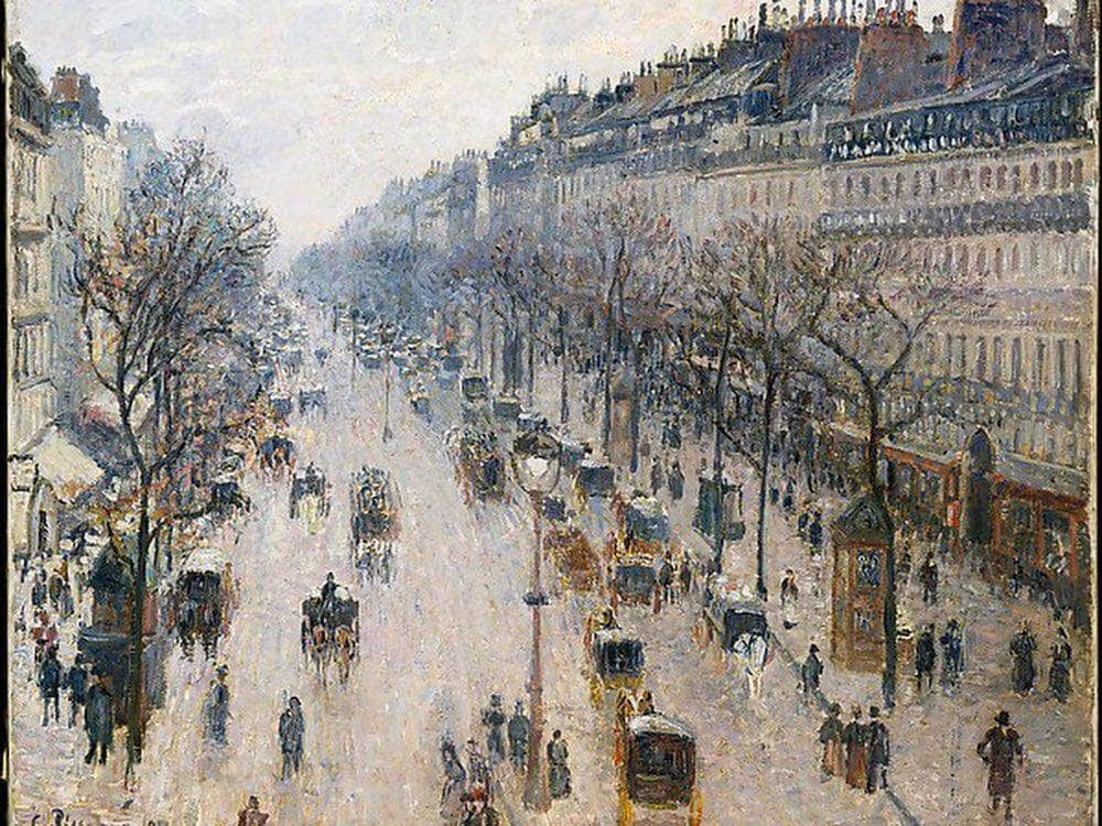 Boulevard Montmartre By Camille Pissarro Fine Art Print