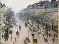 Boulevard Montmartre By Camille Pissarro Fine Art Print