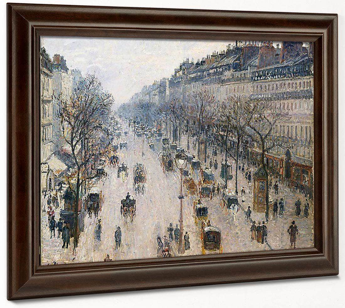 Boulevard Montmartre By Camille Pissarro Fine Art Print
