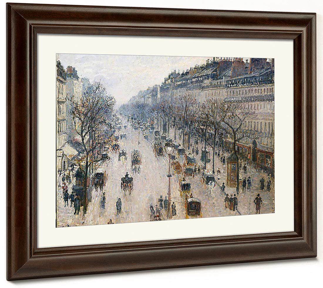 Boulevard Montmartre By Camille Pissarro Fine Art Print