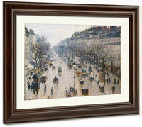 Boulevard Montmartre By Camille Pissarro Fine Art Print