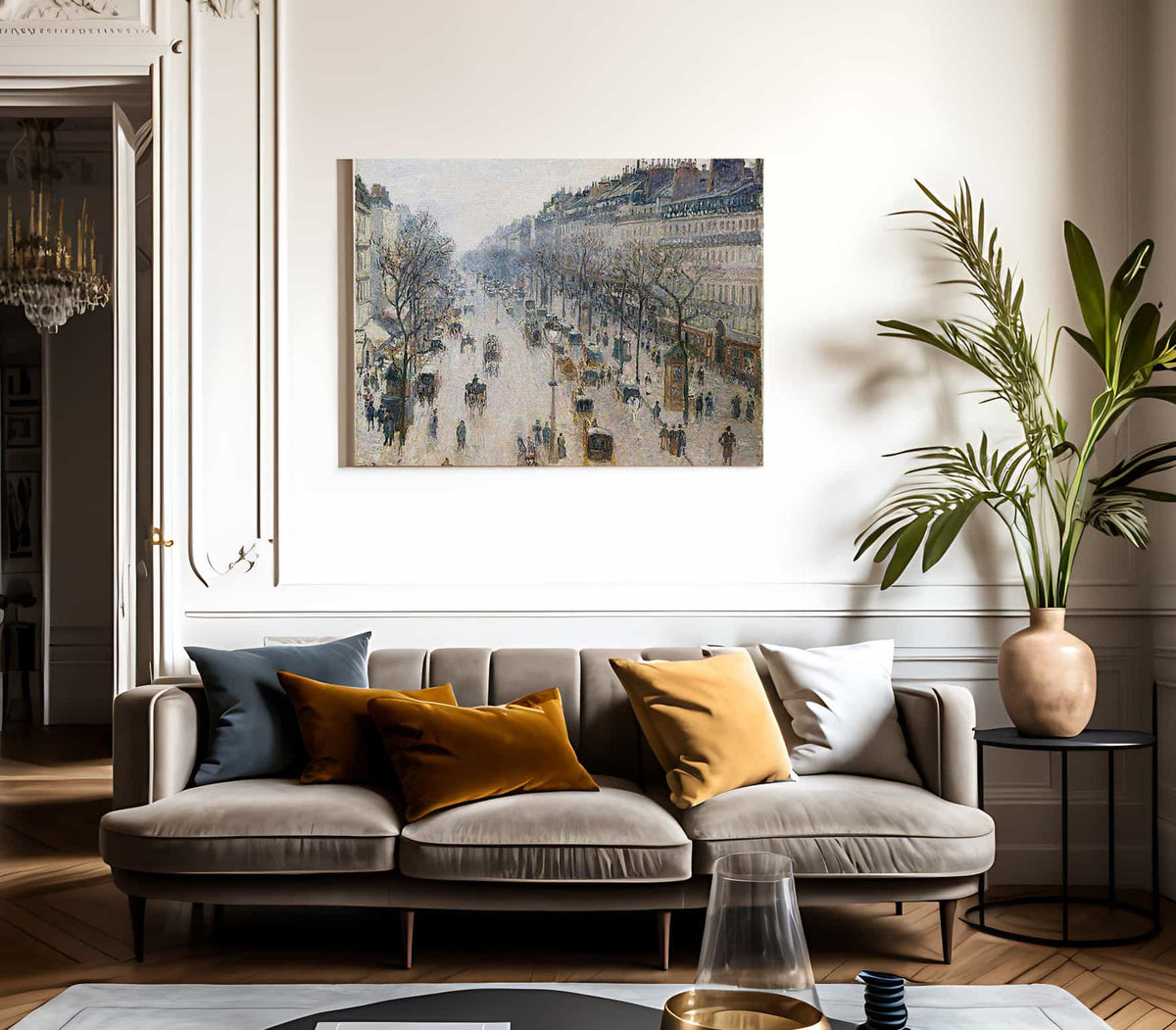 Boulevard Montmartre By Camille Pissarro Fine Art Print