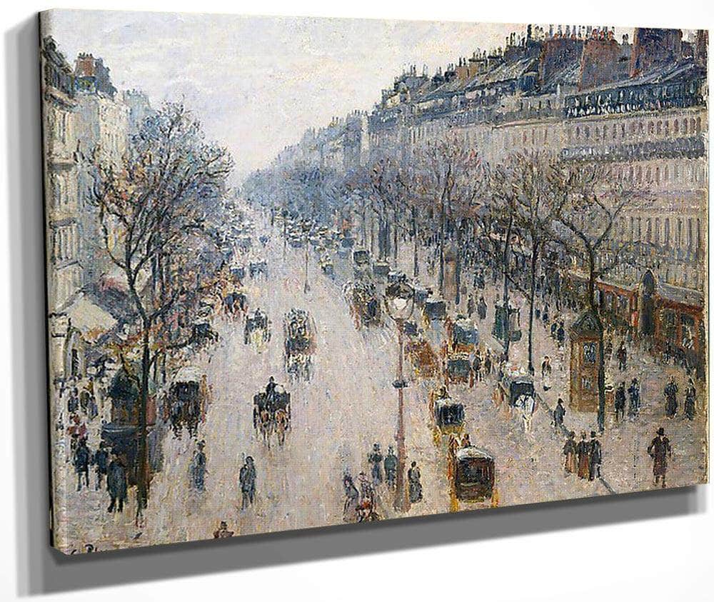 Boulevard Montmartre By Camille Pissarro Fine Art Print