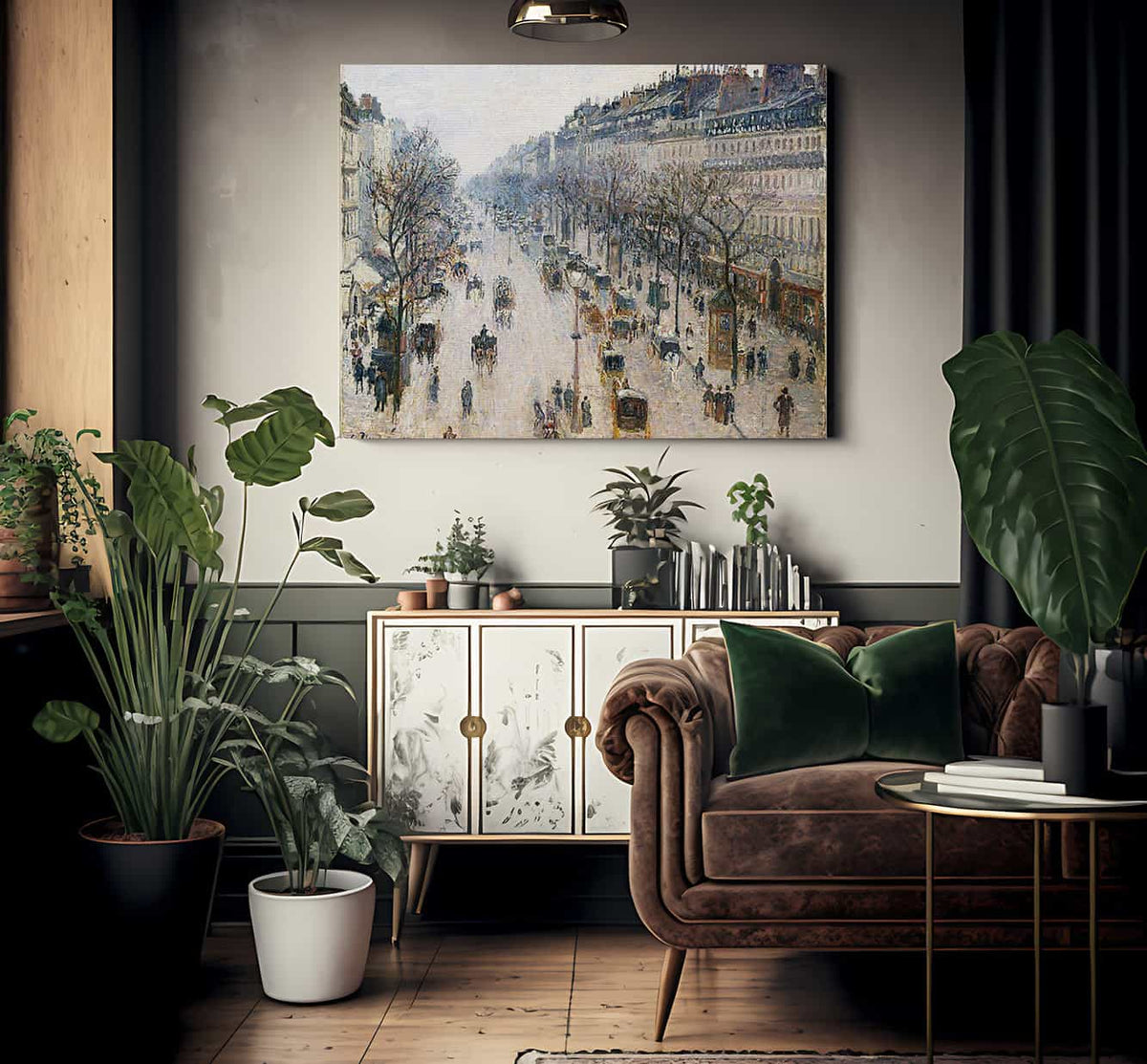 Boulevard Montmartre By Camille Pissarro Fine Art Print