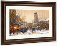 Boulevard Saint Germain Paris By Eugene Galien Laloue Fine Art Print