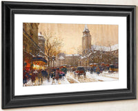 Boulevard Saint Germain Paris By Eugene Galien Laloue Fine Art Print