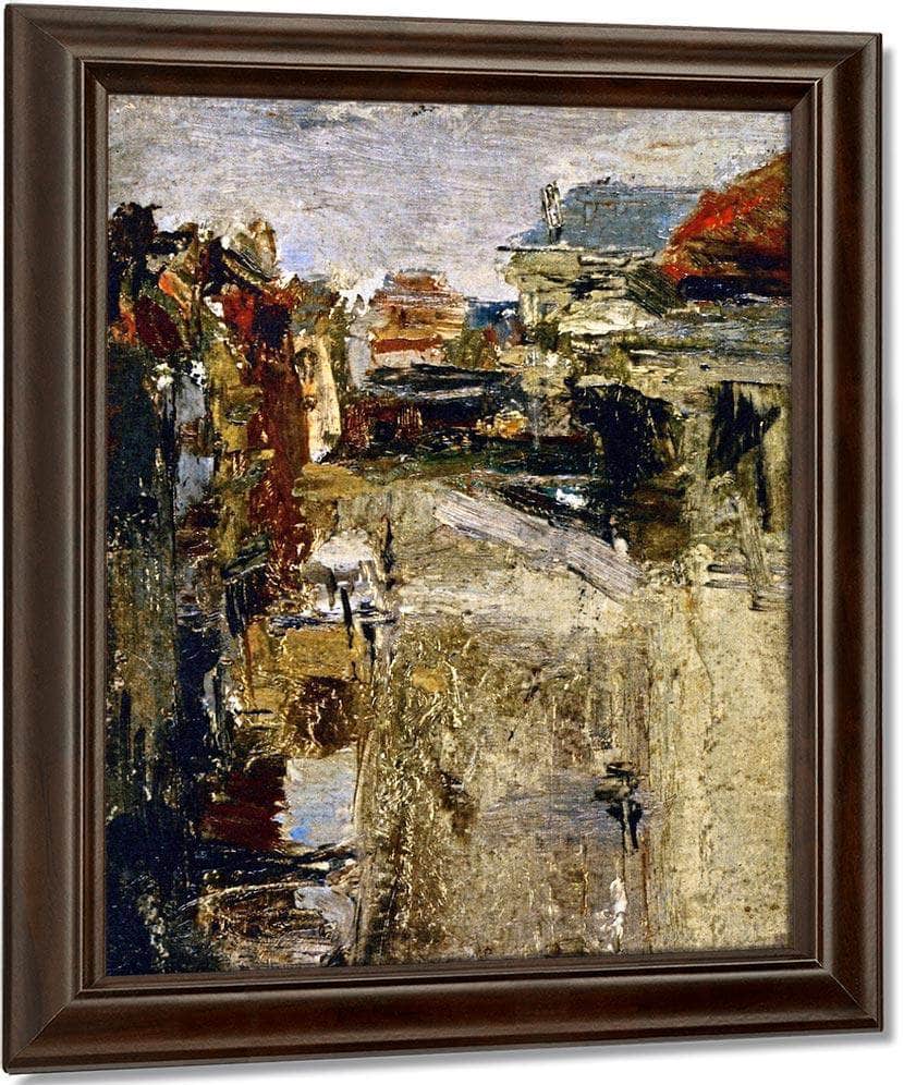 Boulevard Van Iseghem In The Rain By James Ensor Fine Art Print