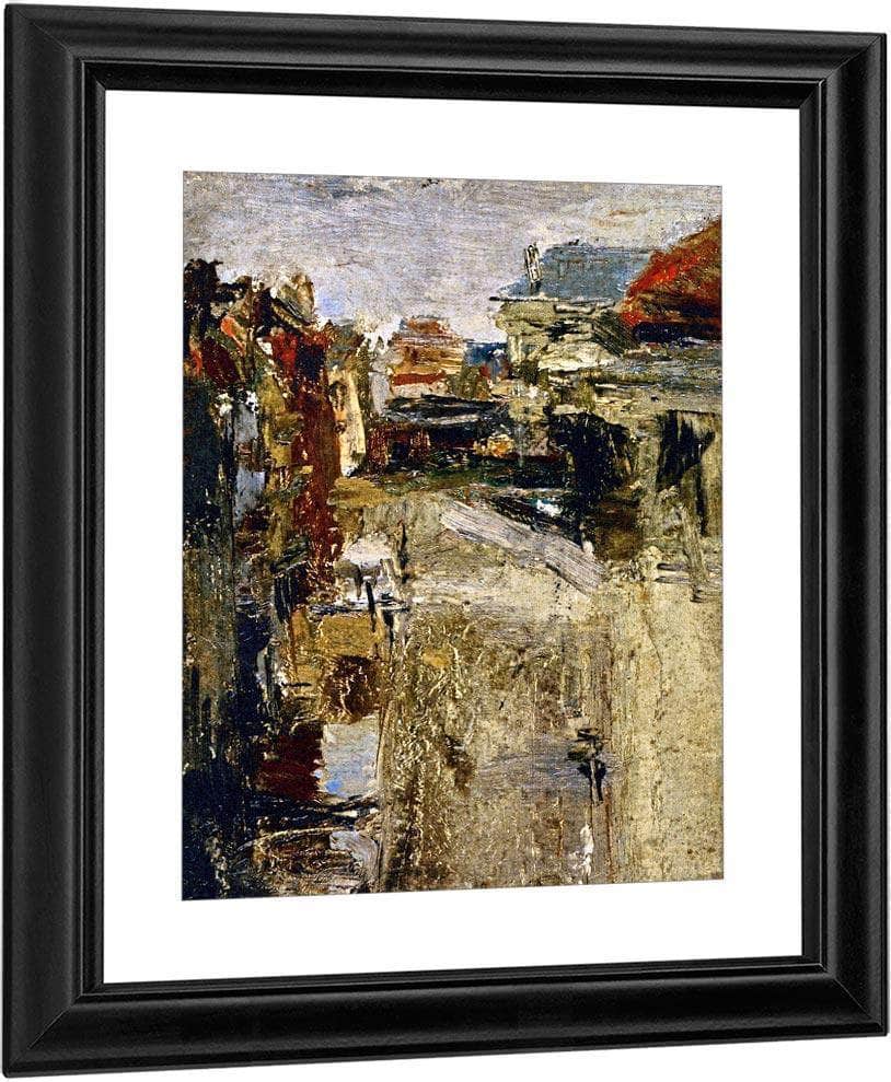 Boulevard Van Iseghem In The Rain By James Ensor Fine Art Print