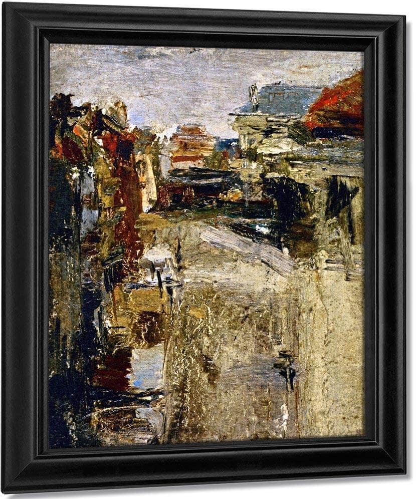 Boulevard Van Iseghem In The Rain By James Ensor Fine Art Print