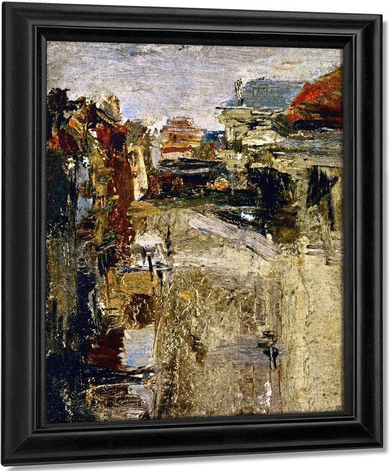 Boulevard Van Iseghem In The Rain By James Ensor Fine Art Print