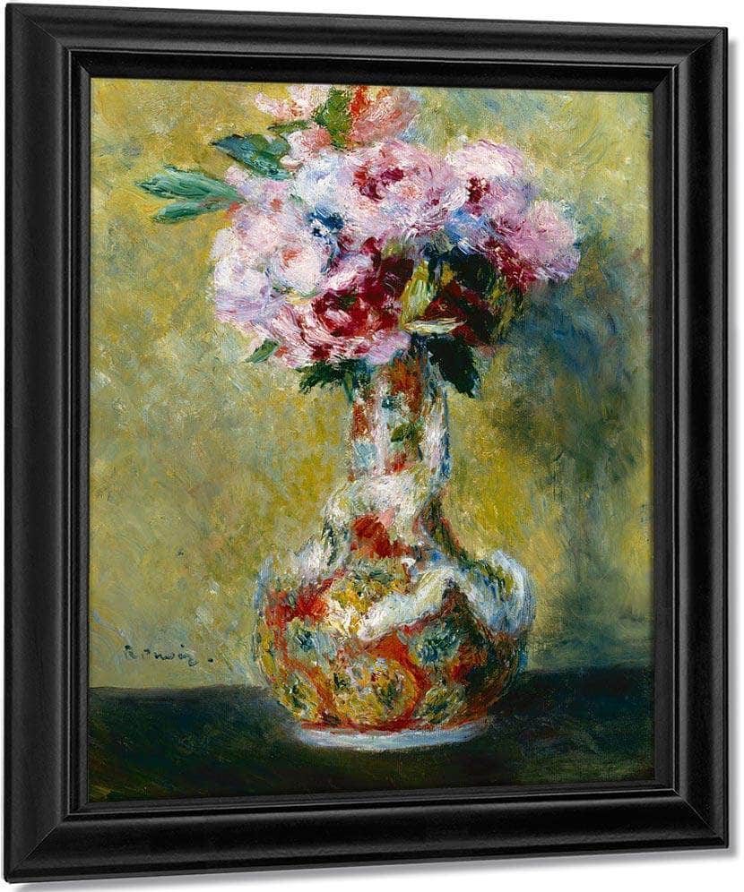Bouquet In A Vase Pierre Auguste Renoir Fine Art Print