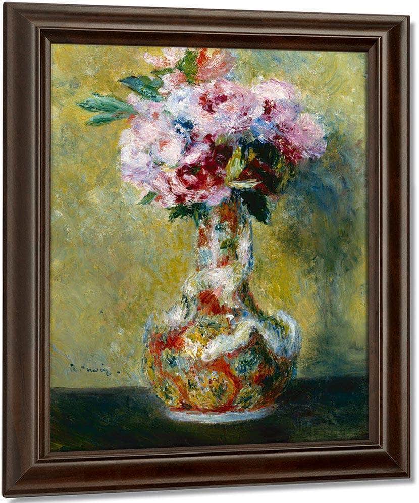 Bouquet In A Vase Pierre Auguste Renoir Fine Art Print
