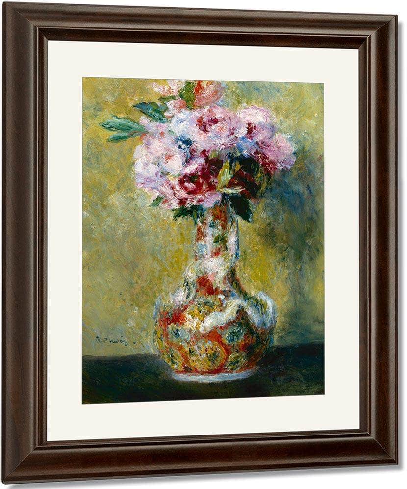 Bouquet In A Vase Pierre Auguste Renoir Fine Art Print