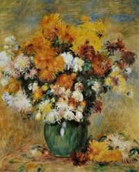 Bouquet Of Chrysanthemums Painting Auguste Renoir Canvas Art Fine Art Print