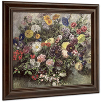 Bouquet Of Flower By Ferdinand Victor Eugene Delacroix Fine Art Print
