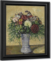 Bouquet Of Flowers In A Vase By Paul Cezanne Fine Art Print