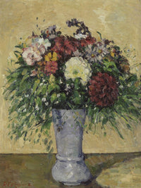 Bouquet Of Flowers In A Vase By Paul Cezanne Fine Art Print