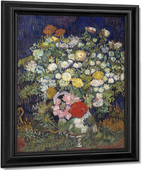 Bouquet Of Flowers In A Vase By Vincent Van Gogh Fine Art Print