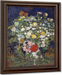 Bouquet Of Flowers In A Vase By Vincent Van Gogh Fine Art Print