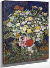 Bouquet Of Flowers In A Vase By Vincent Van Gogh Fine Art Print