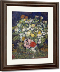 Bouquet Of Flowers In A Vase By Vincent Van Gogh Fine Art Print