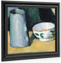 Bowl And Milk Jug By Paul Cezanne Fine Art Print