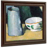 Bowl And Milk Jug By Paul Cezanne Fine Art Print
