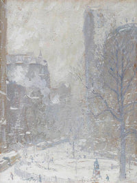 Bowling Green, A Blizzard, 1907 By Colin Campbell Cooper Fine Art Print