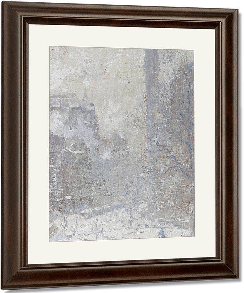 Bowling Green, A Blizzard, 1907 By Colin Campbell Cooper Fine Art Print