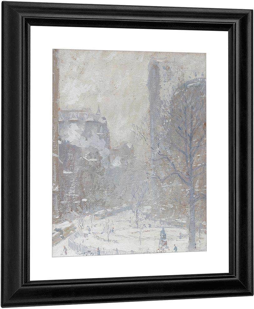 Bowling Green, A Blizzard, 1907 By Colin Campbell Cooper Fine Art Print