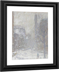 Bowling Green, A Blizzard, 1907 By Colin Campbell Cooper Fine Art Print