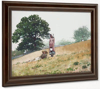 Boy And Girl On A Hillside 1878 By Winslow Homer Fine Art Print