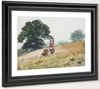 Boy And Girl On A Hillside 1878 By Winslow Homer Fine Art Print