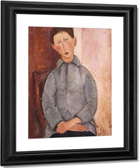 Boy In A Blue Shirt By Amedeo Modigliani Fine Art Print