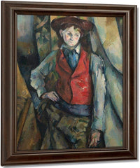 Boy In A Red Waistcoat 1890 By Paul Cezanne Fine Art Print