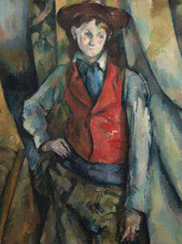 Boy In A Red Waistcoat 1890 By Paul Cezanne Fine Art Print
