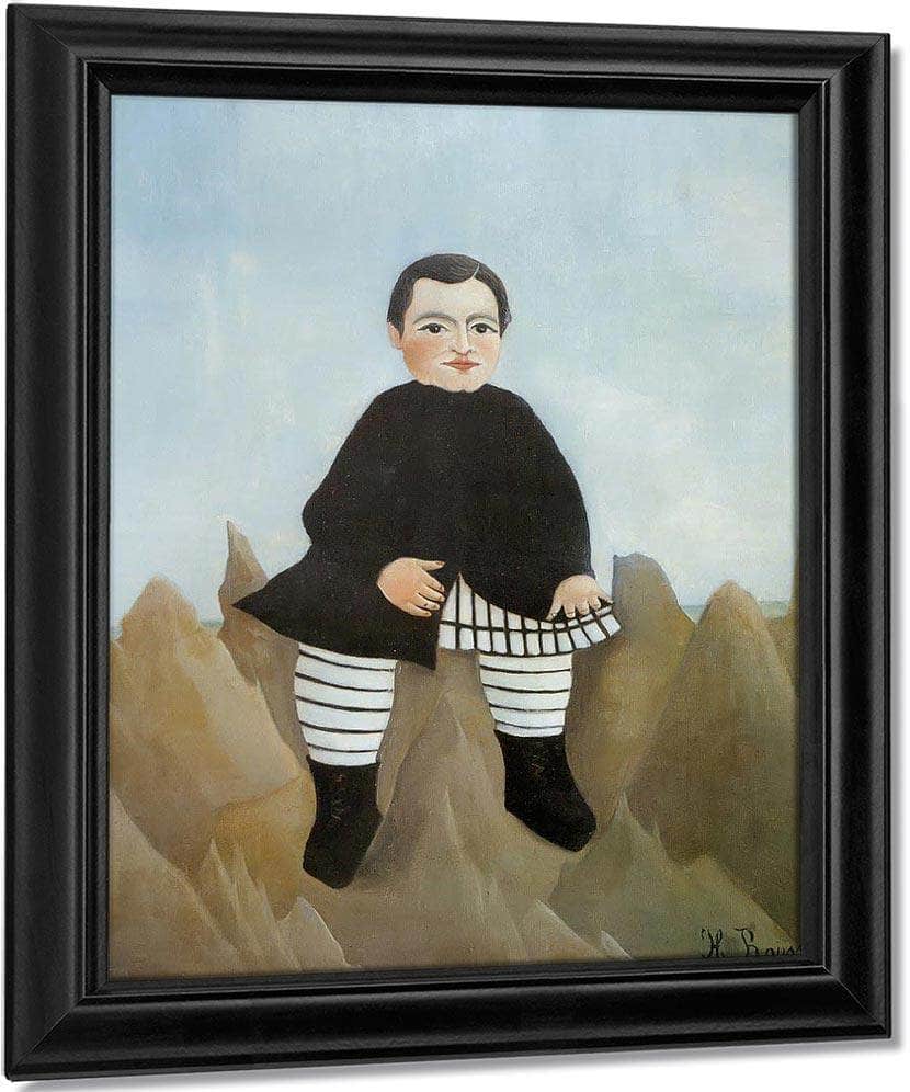 Boy On The Rocks 1895 1897 By Henri Rousseau Fine Art Print