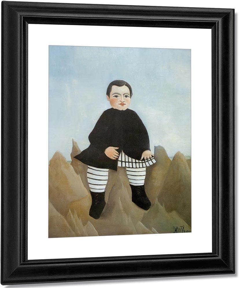 Boy On The Rocks 1895 1897 By Henri Rousseau Fine Art Print