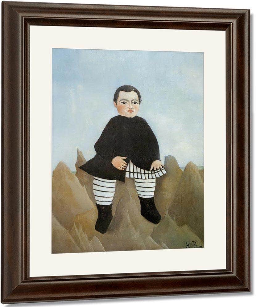 Boy On The Rocks 1895 1897 By Henri Rousseau Fine Art Print