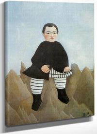 Boy On The Rocks 1895 1897 By Henri Rousseau Fine Art Print