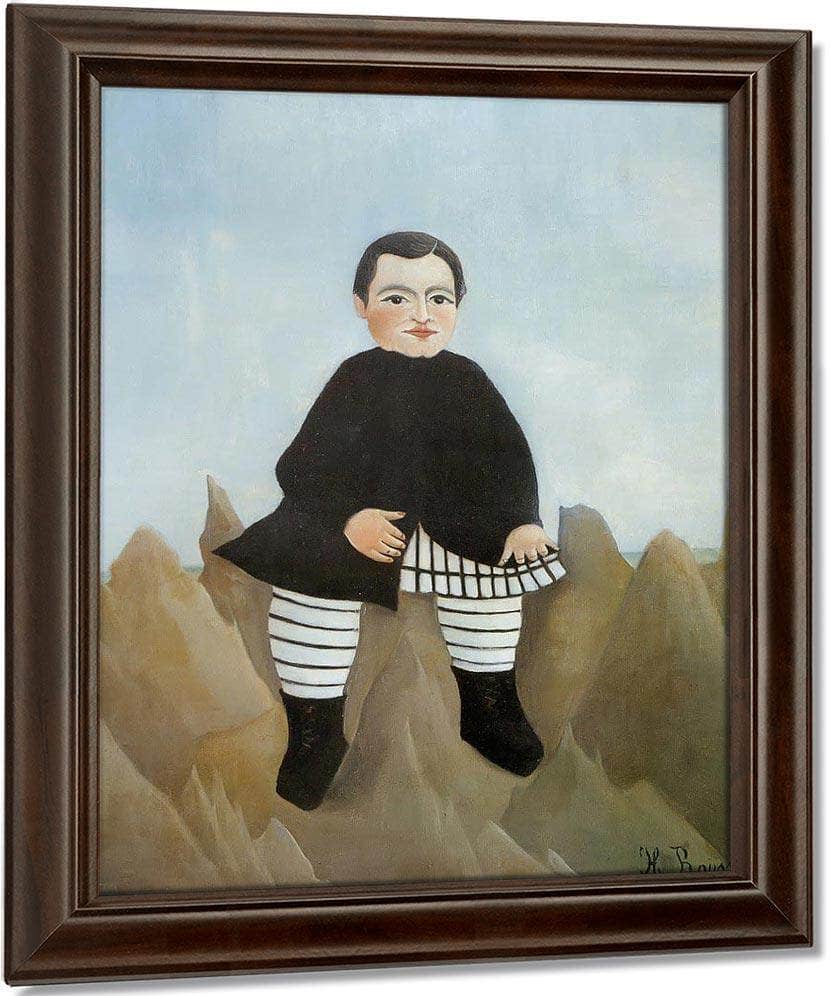 Boy On The Rocks 1895 1897 By Henri Rousseau Fine Art Print