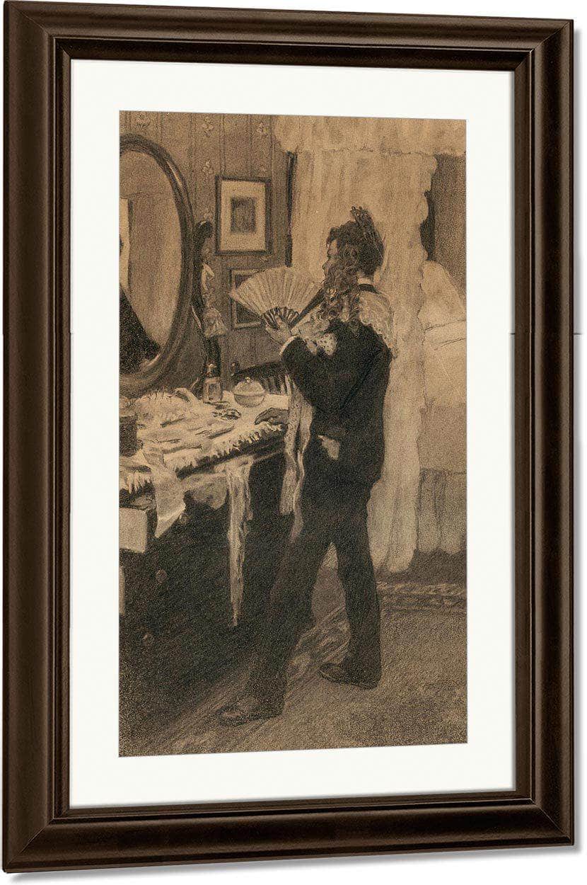 Boy Playing Dress Up Story Illustration By Jessie Willcox Smith Fine Art Print