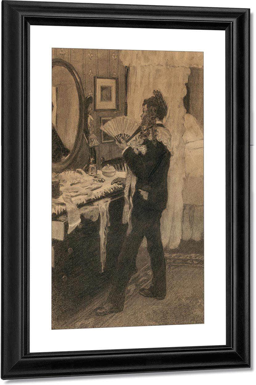 Boy Playing Dress Up Story Illustration By Jessie Willcox Smith Fine Art Print