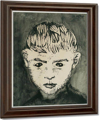 Boy's Head By Nicolai Astrup Fine Art Print
