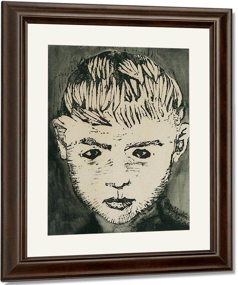 Boy's Head By Nicolai Astrup Fine Art Print
