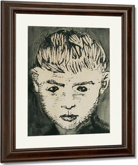 Boy's Head By Nicolai Astrup Fine Art Print