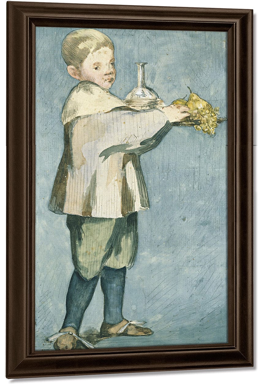 Boy With Fruit By Edouard Manet Fine Art Print